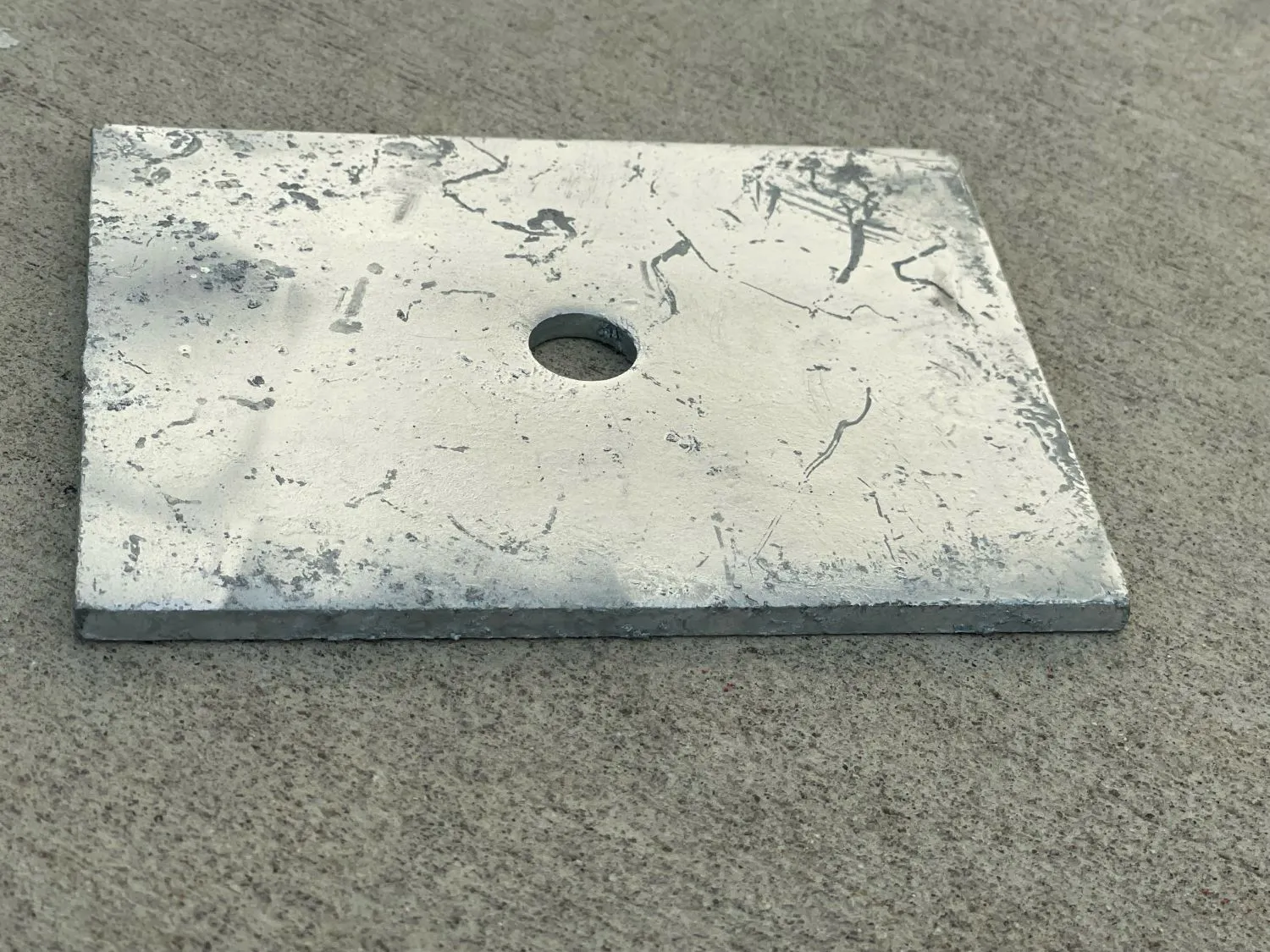 5" x 4" Rectangular Plate Washer (Galvanized) - 1/2" Anchor Bolt Diameter