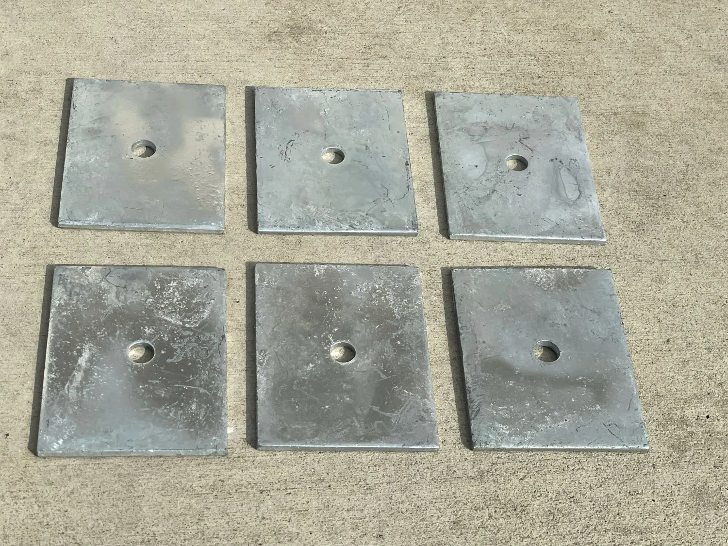 5" x 4" Rectangular Plate Washer (Galvanized) - 1/2" Anchor Bolt Diameter