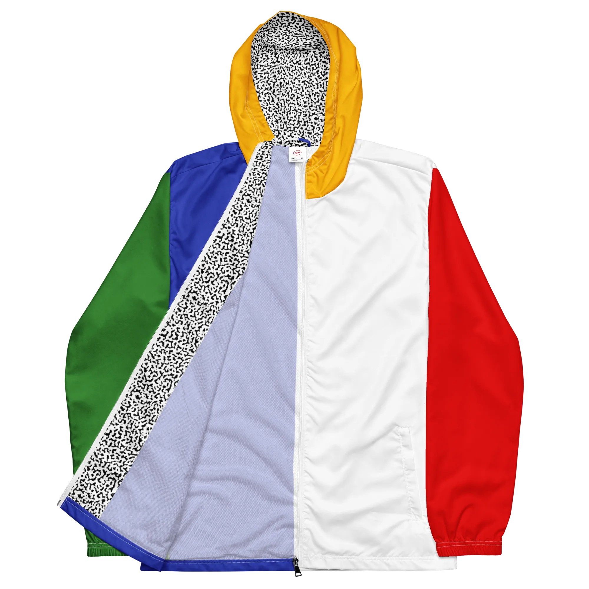 80's Memphis Color Block Windbreaker