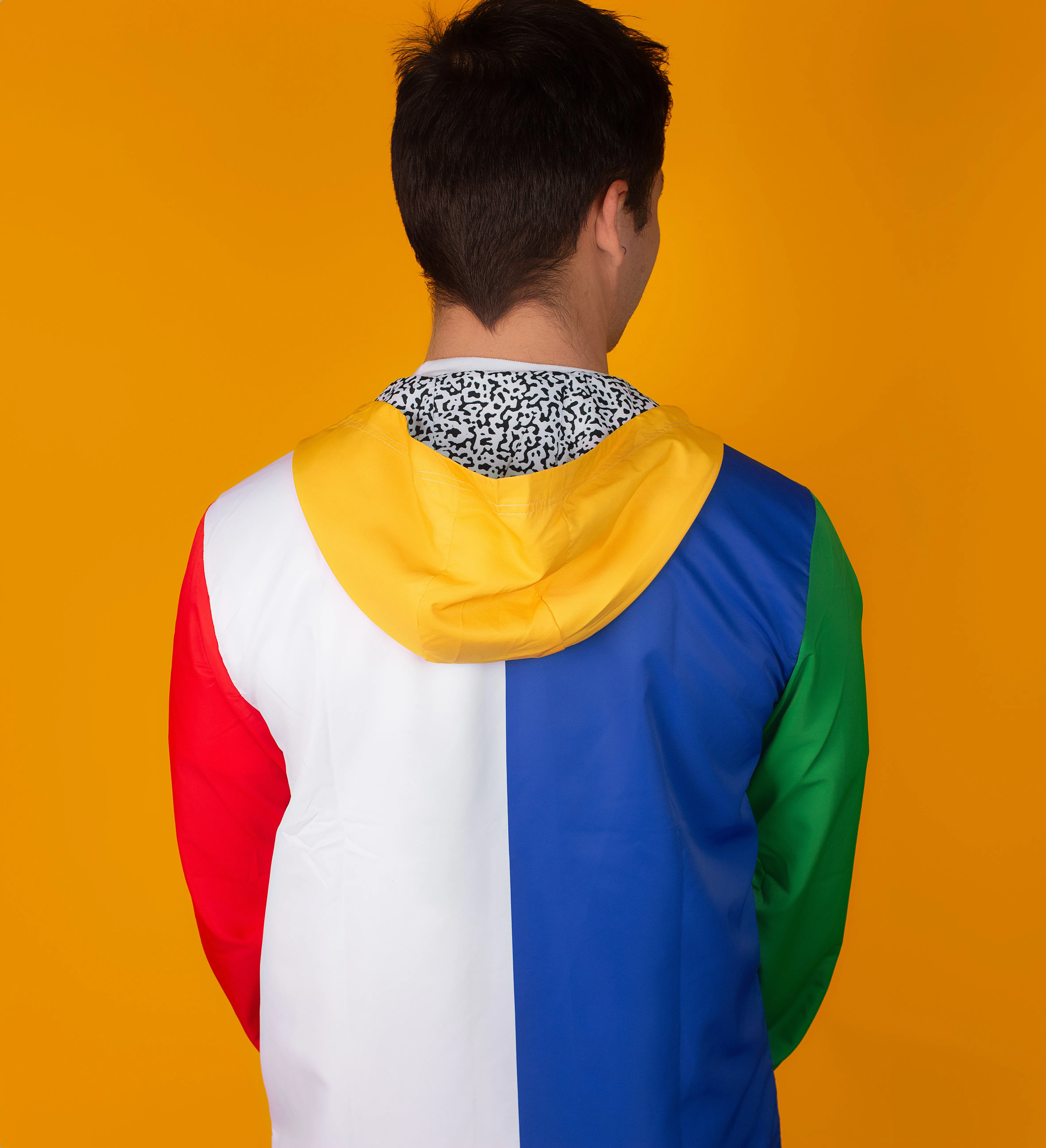 80's Memphis Color Block Windbreaker