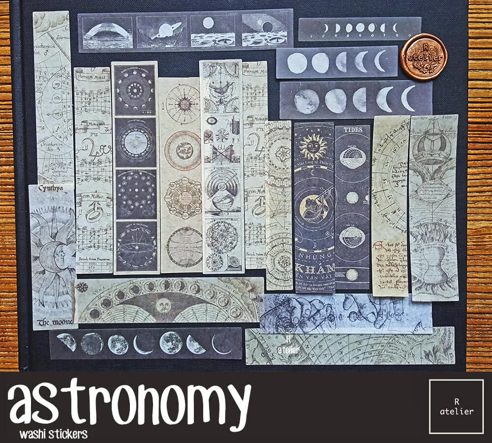 Art Nouveau Motifs Patterns Scrapbooking Washi Stickers