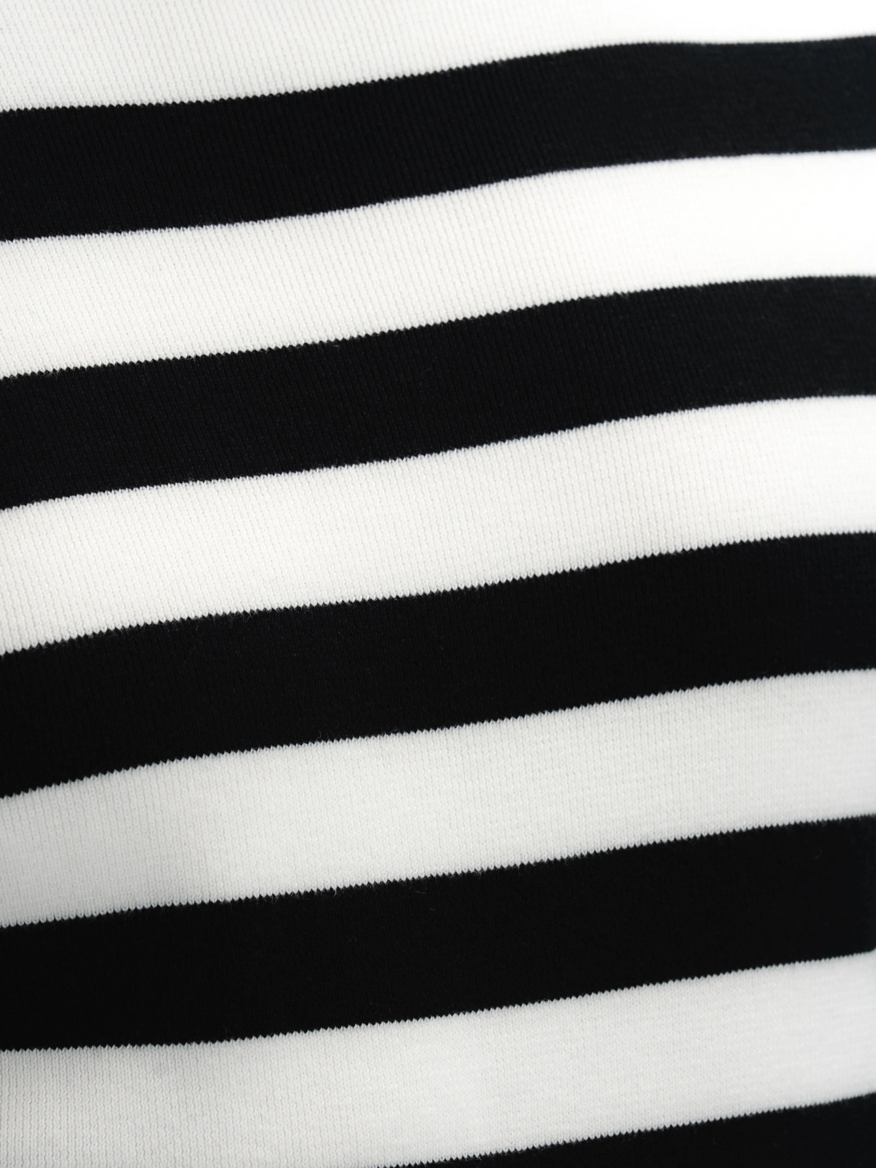Black White Striped Turtleneck