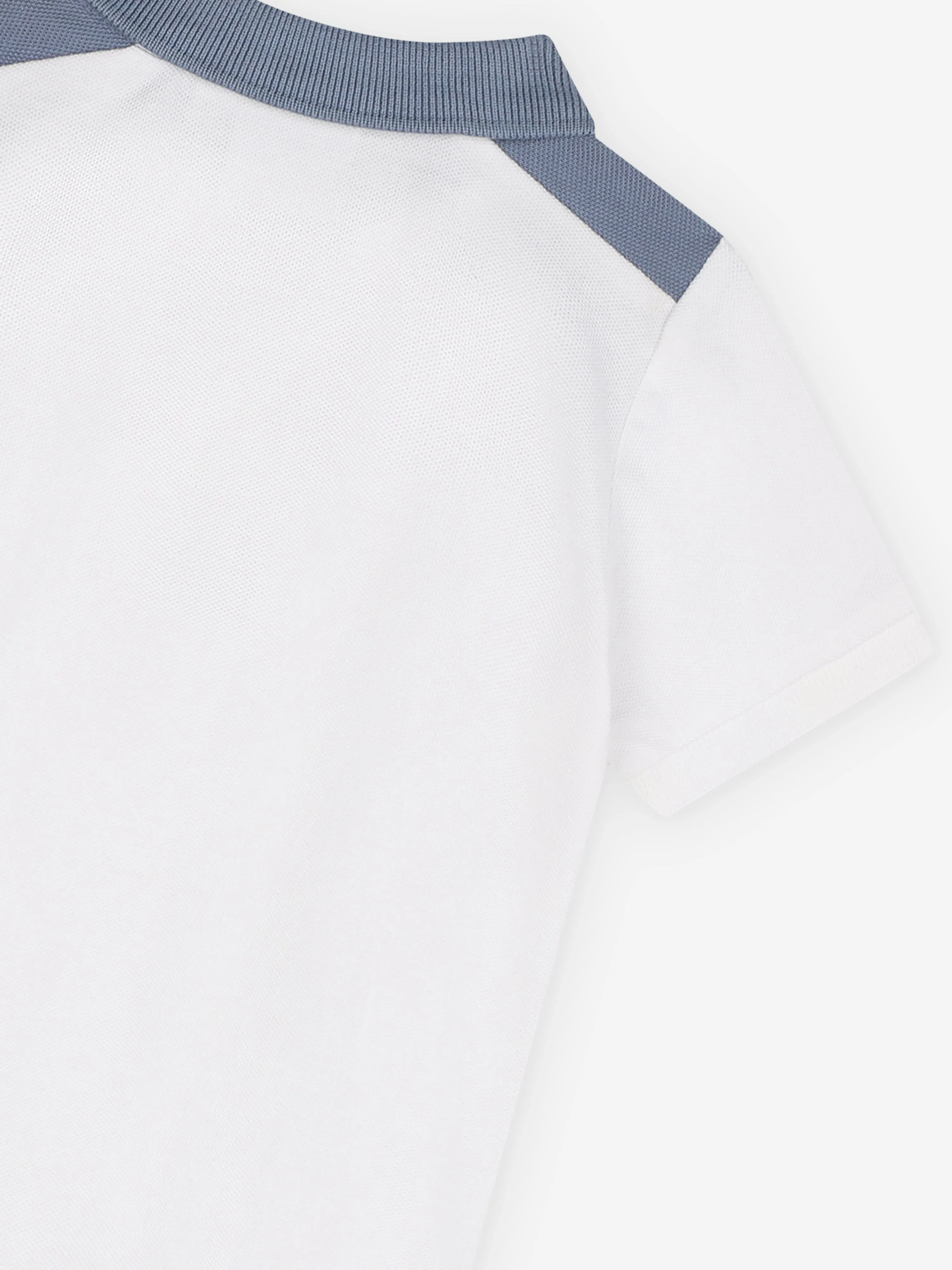BOSS Baby Boys Colourblock Polo Shirt in White