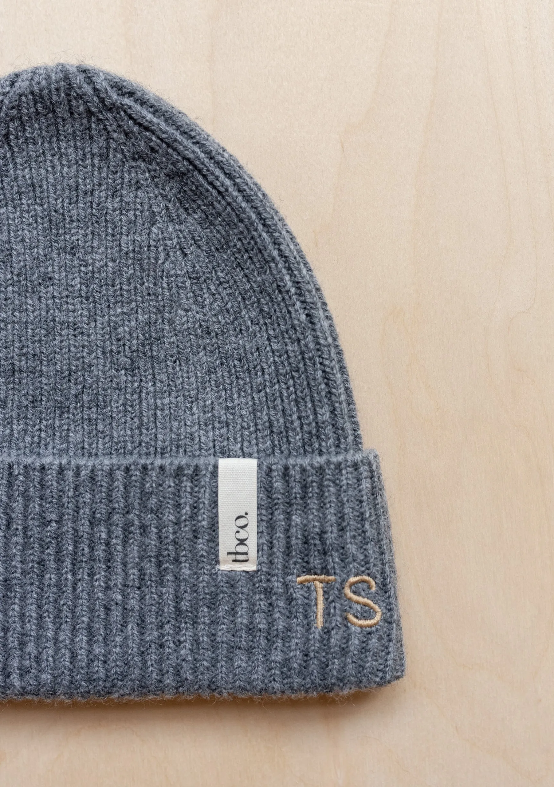 Cashmere & Merino Beanie in Olive Fleck