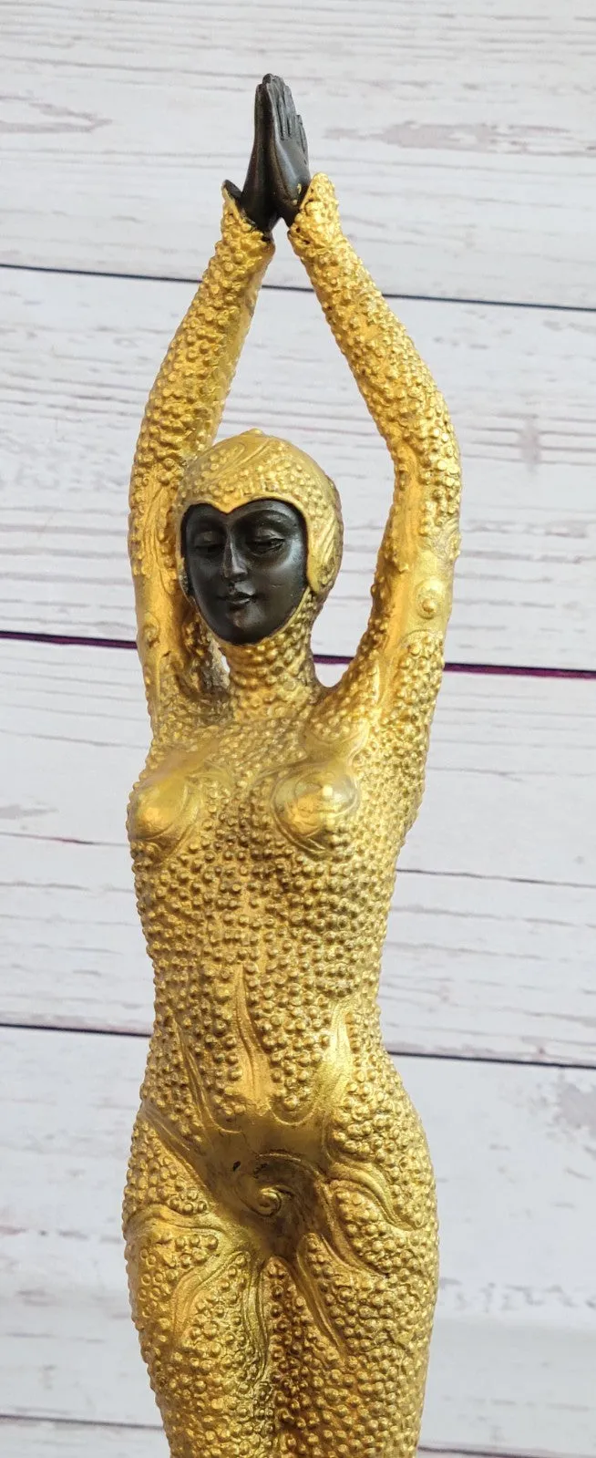 CHIPARUS SOLID BRONZE SCULPTURE. ABSTRACT ART DECO NOUVEAU FIGURE HOME DECOR