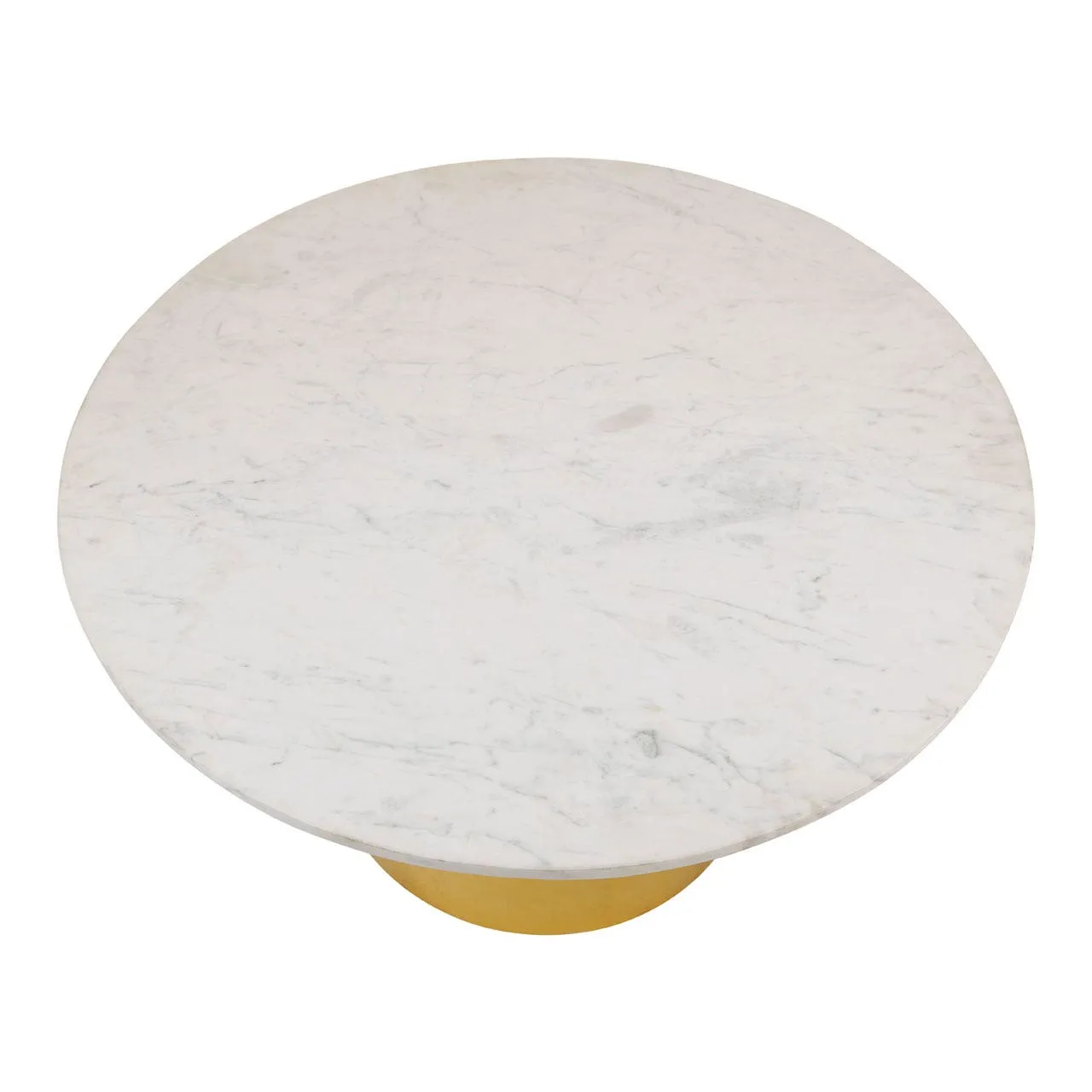 COFFEE TABLE WITH WHITE MARBLE TOP