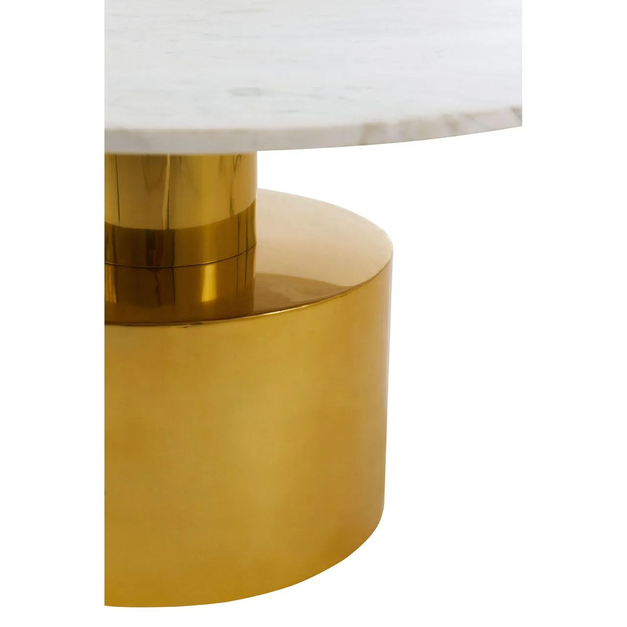 COFFEE TABLE WITH WHITE MARBLE TOP