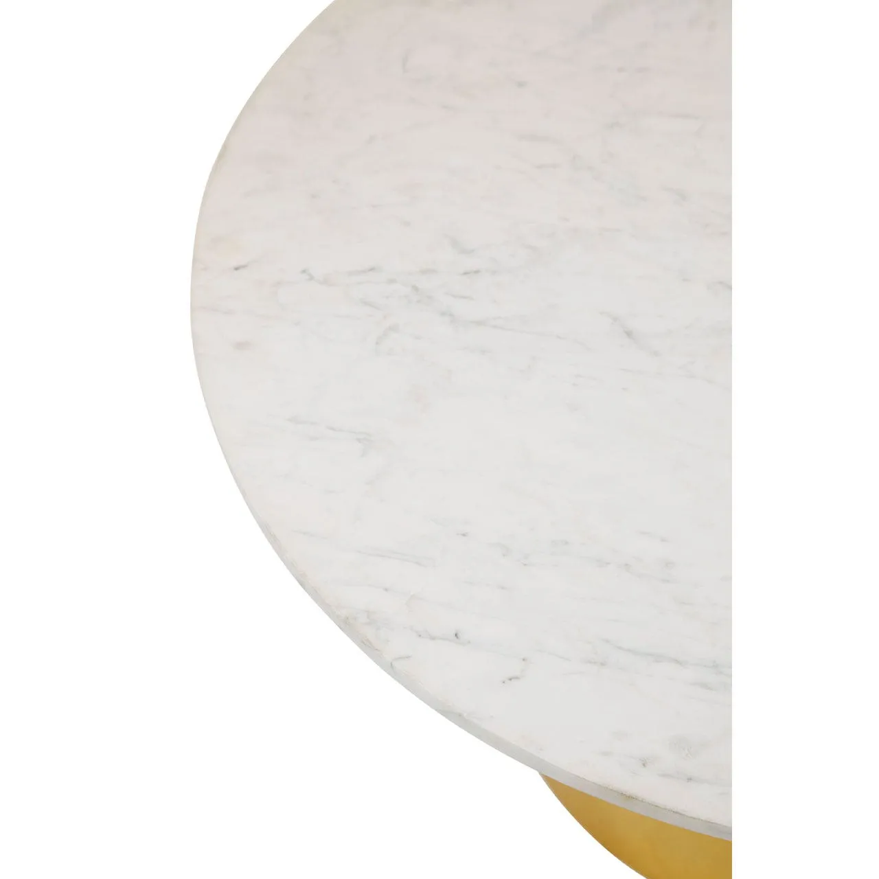 COFFEE TABLE WITH WHITE MARBLE TOP