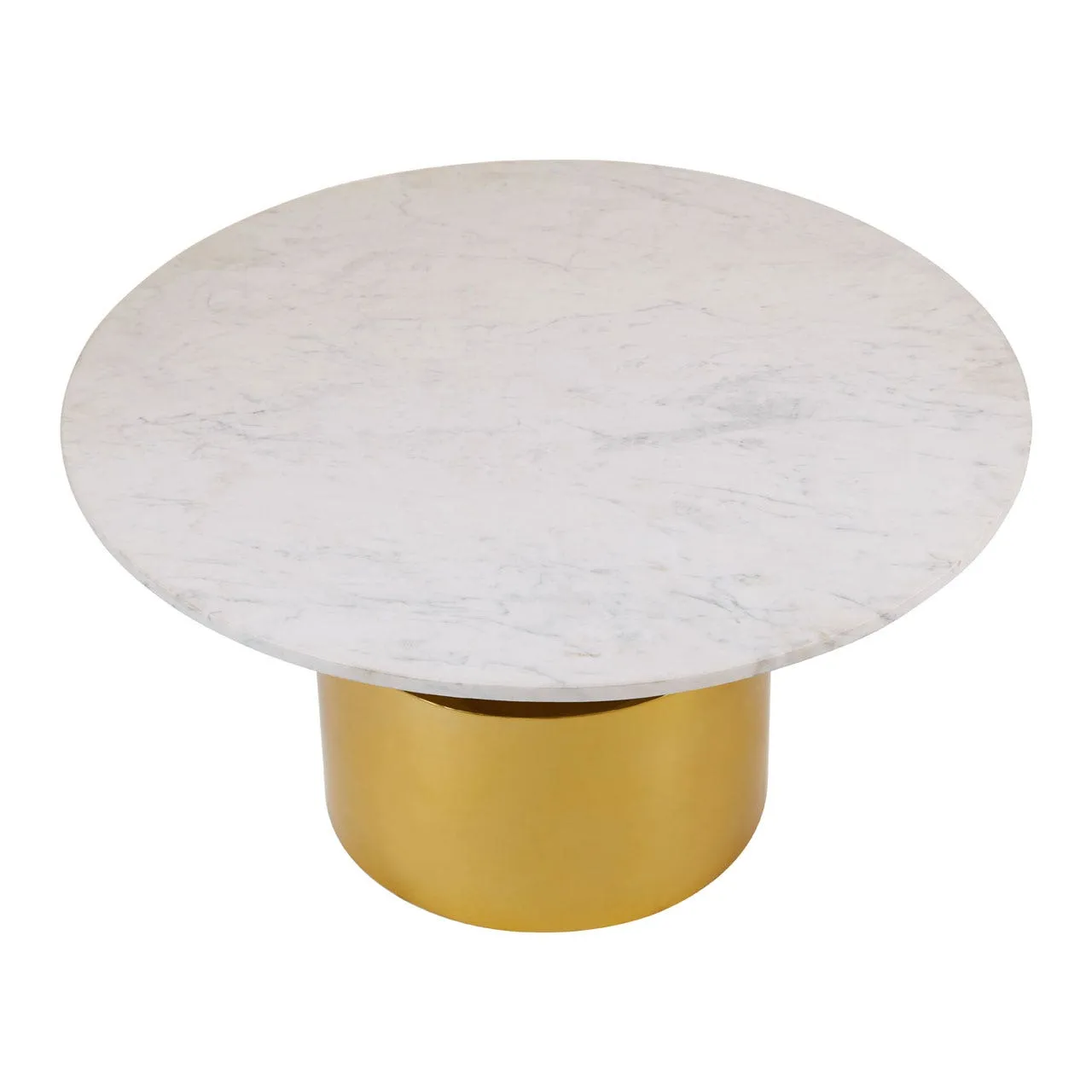 COFFEE TABLE WITH WHITE MARBLE TOP