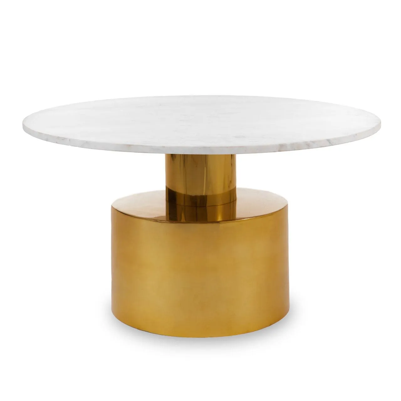 COFFEE TABLE WITH WHITE MARBLE TOP