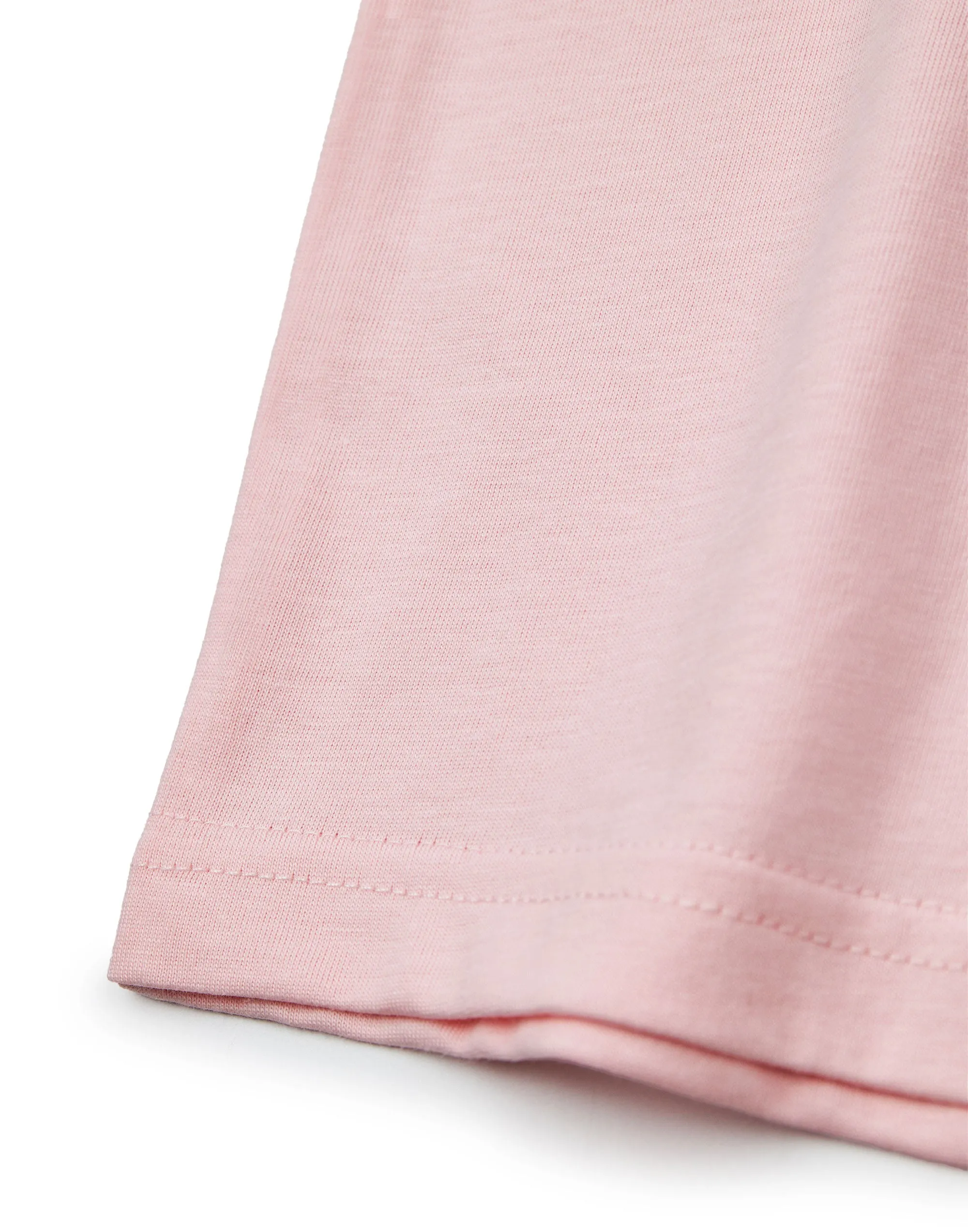 Disney Linear Womens Pink Cropped Short Sleeved T-Shirt