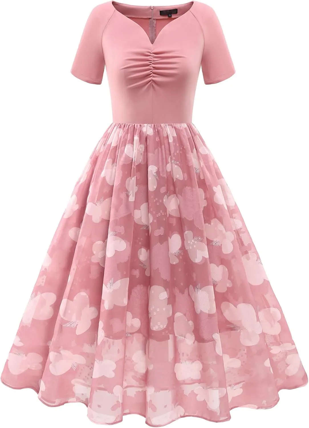 DRESSTELLS Women's Cocktail Dress Formal Wedding Guest Church Graduation Party Aline Midi Dresses