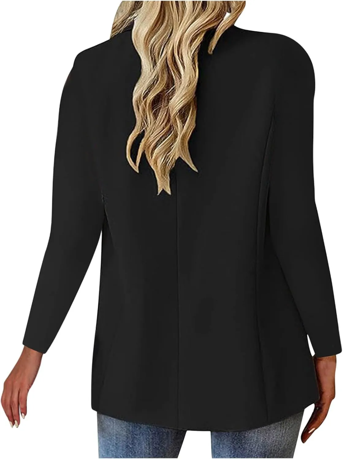 Firzero Red Blazer for Women Dressy Long Sleeve Casual Blazer Lapel Open Front Work Office Blazer Jacket 2024 Fall Blazer