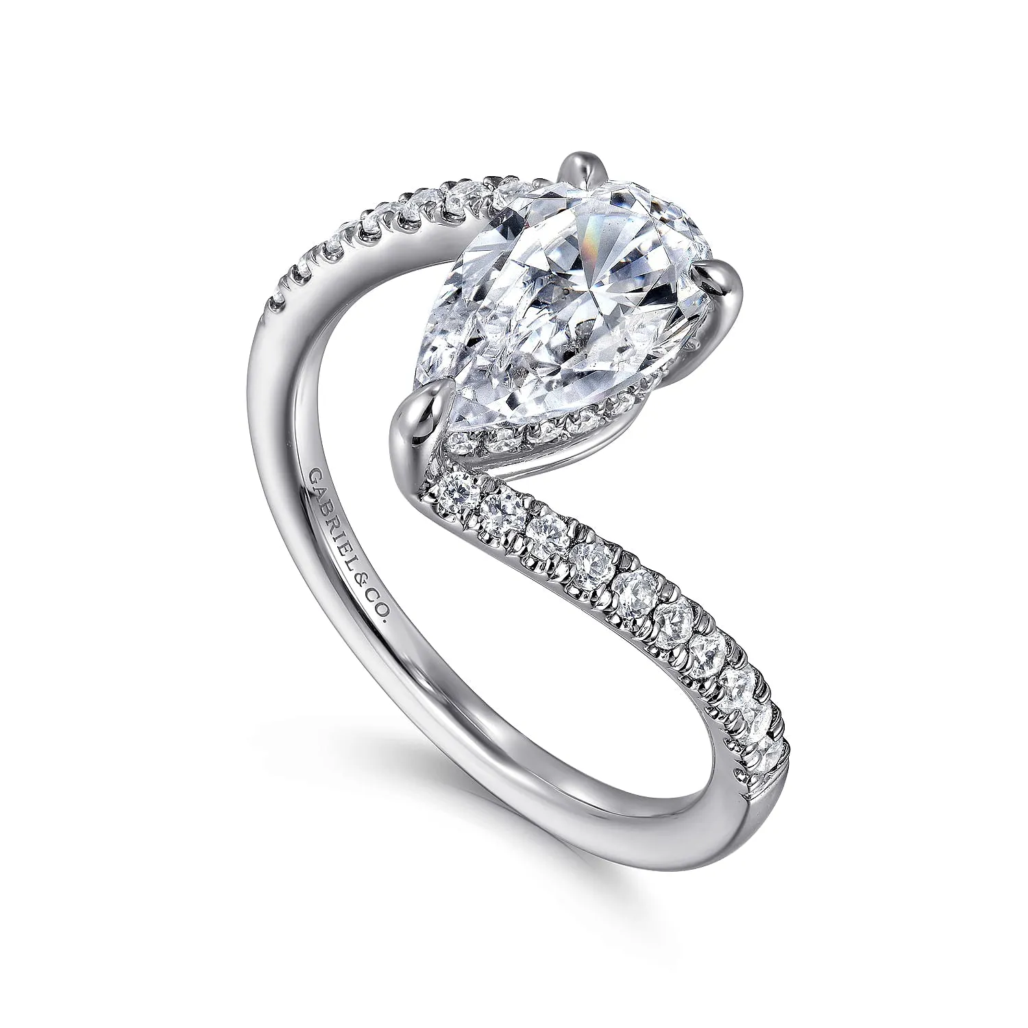 Gabriel & Co. White Gold Diamond Engagement Ring ER16320P6W44JJ