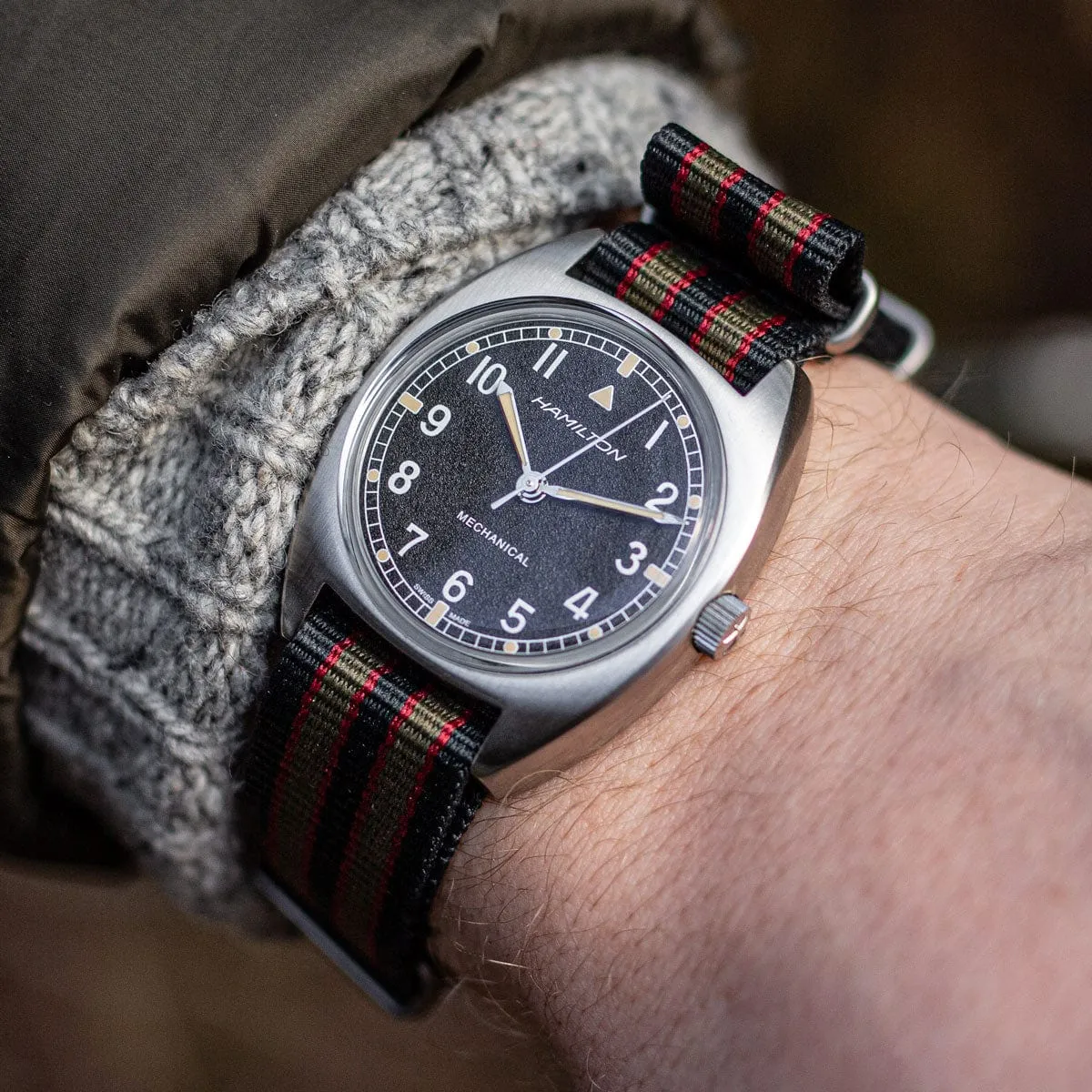Genuine Vintage Bond Military Nylon Watch Strap by Geckota - Satin