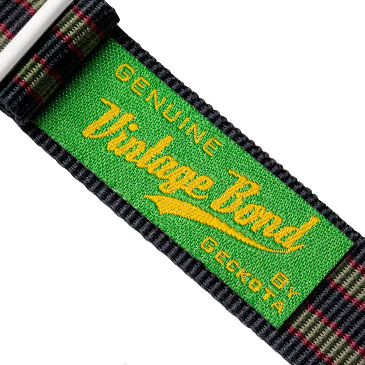 Genuine Vintage Bond Military Nylon Watch Strap by Geckota - Satin