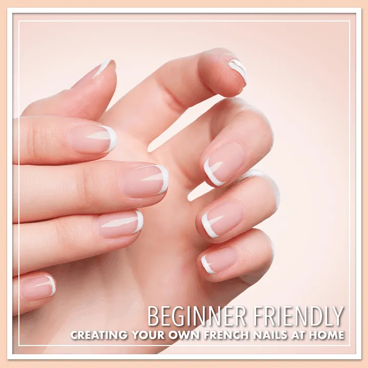 Glue-on French Nail Tips Kit (100 Pcs)