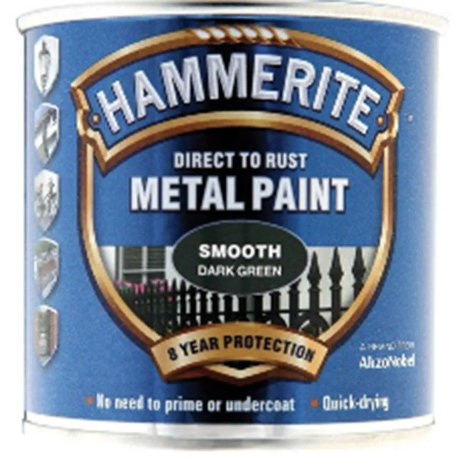 Hammerite Direct To Rust Smooth Dark Green Metal Paint