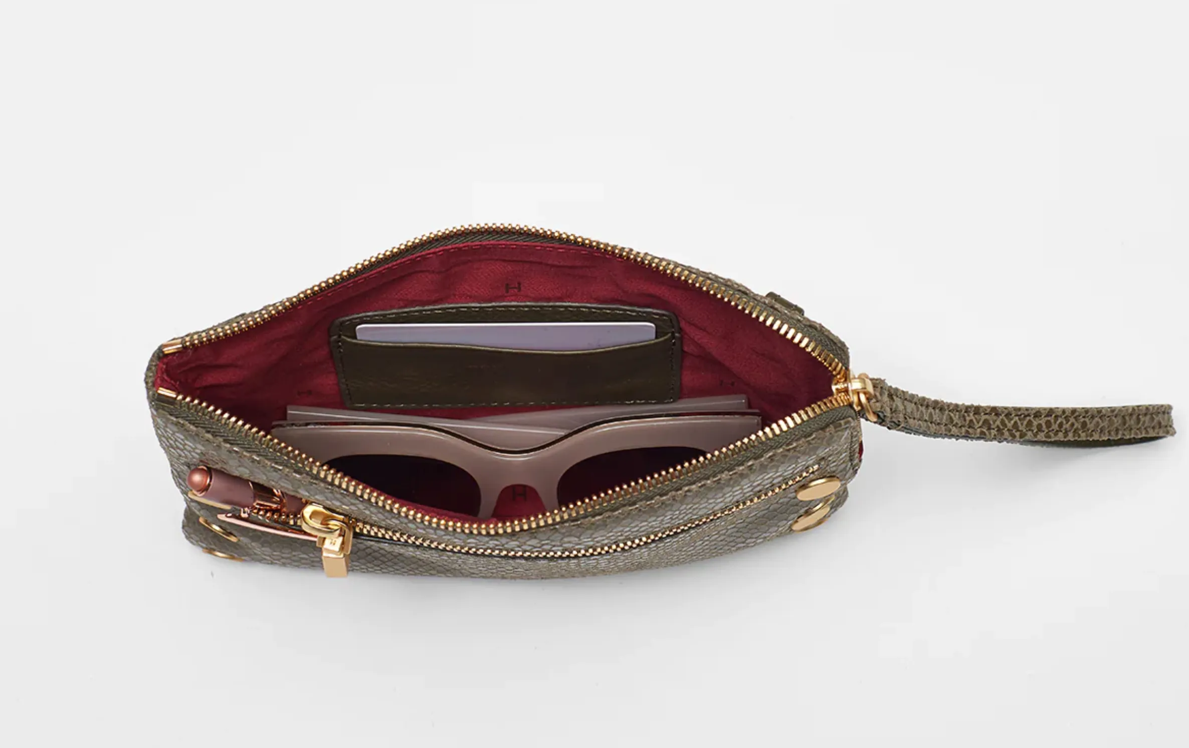 Hammitt Nash Small Crossbody Clutch in Bistro Green