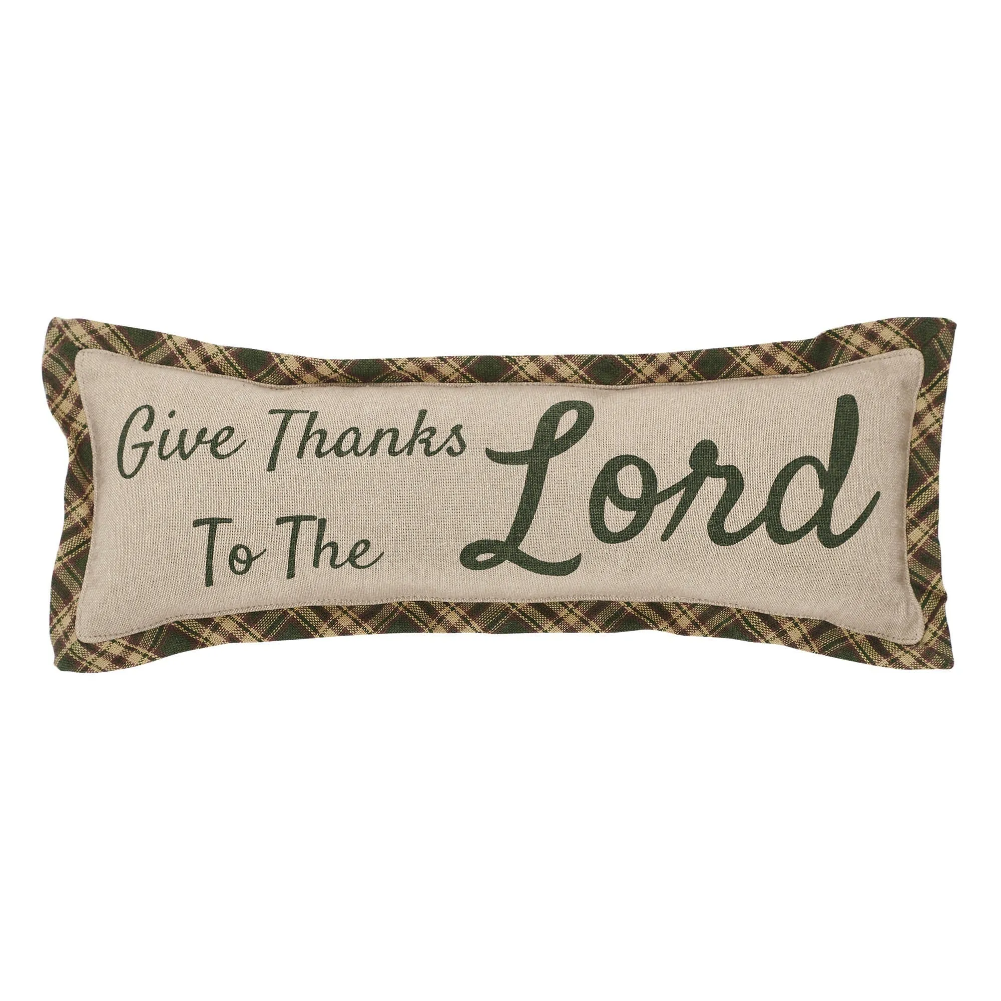 Harvest Blessings Give Thanks Pillow 5x15"