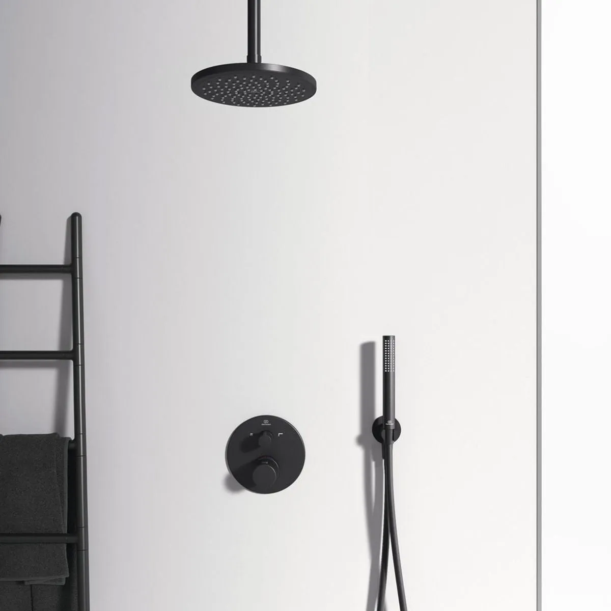 Ideal Standard Idealrain Ceiling Arm 150 mm in Silk Black - B9446XG