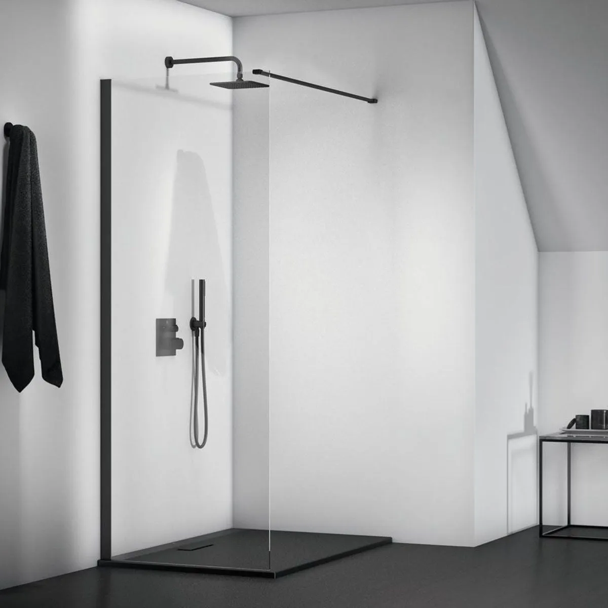 Ideal Standard Idealrain Cube M1 200 mm Shower Head in Silk Black - B0024XG