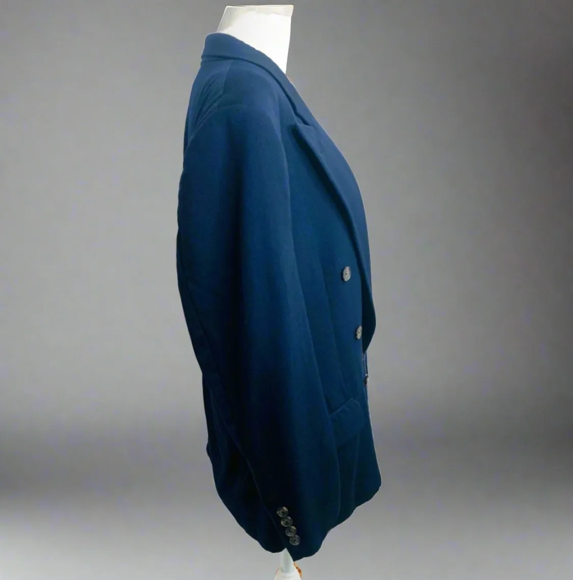 JOSEPH ABBOUD for Nordstrom Wool Navy Vintage Double Breasted Blazer