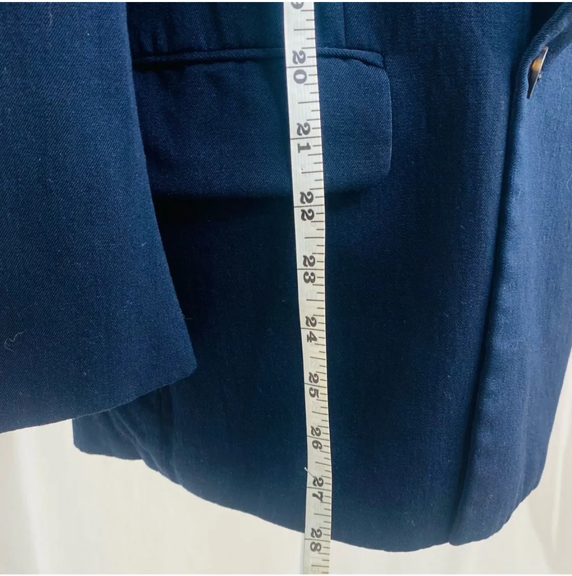 JOSEPH ABBOUD for Nordstrom Wool Navy Vintage Double Breasted Blazer
