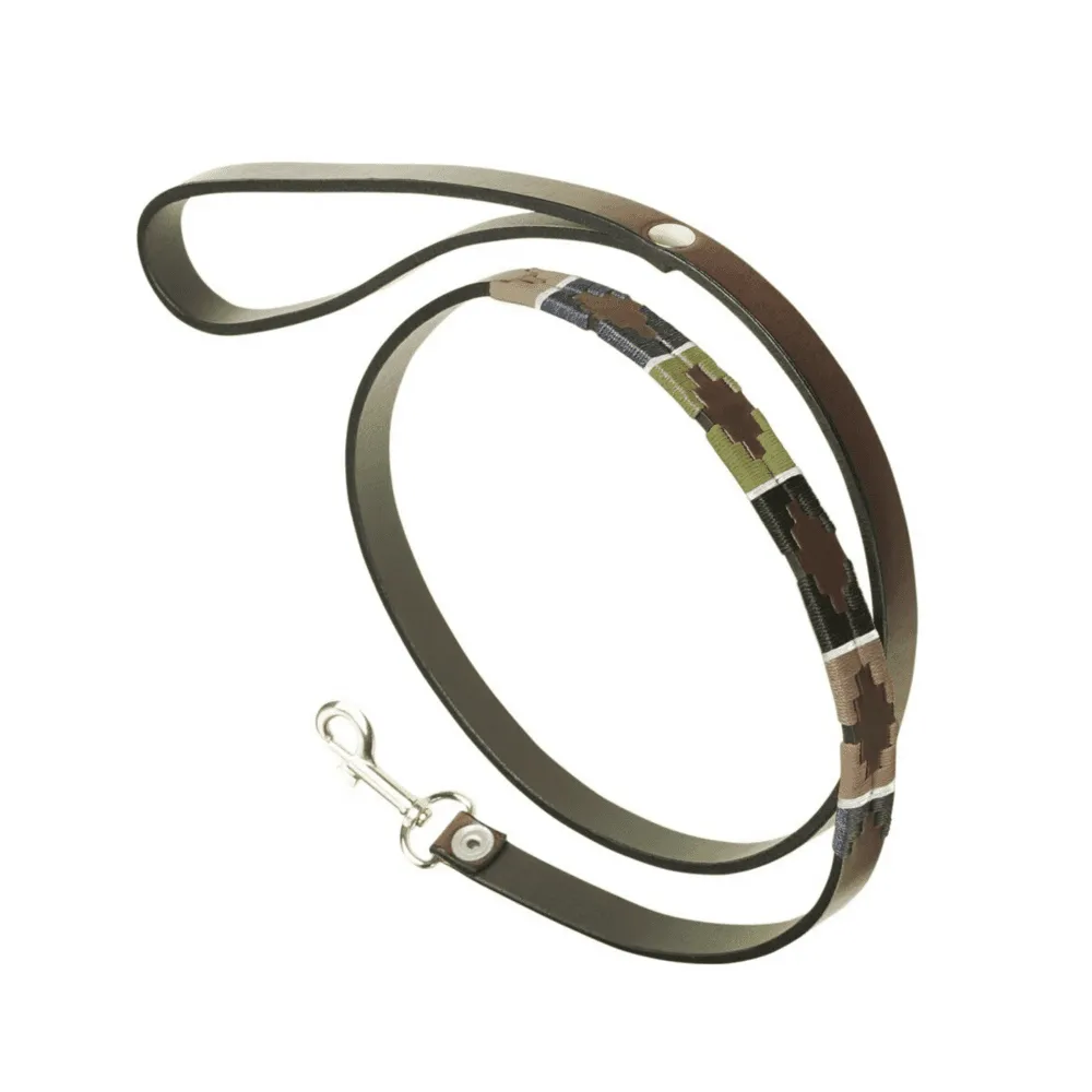 Leather Dog Lead Caza by Pampeano