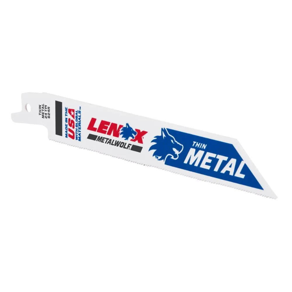 Lenox 20568624R METALWOLF 6 in. 24 TPI WAVE EDGE Reciprocating Saw Blade (5 PK)
