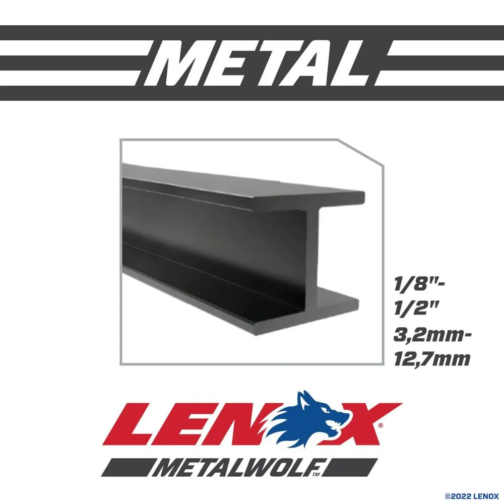 Lenox 24906T9114R METALWOLF 9 in. 14 TPI WAVE EDGE Reciprocating Saw Blade (2 PK)
