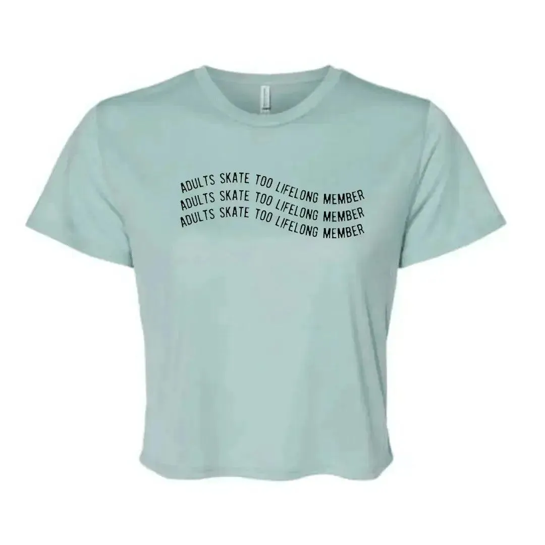 Lifelong Skater Women's Flowy Crop Tee