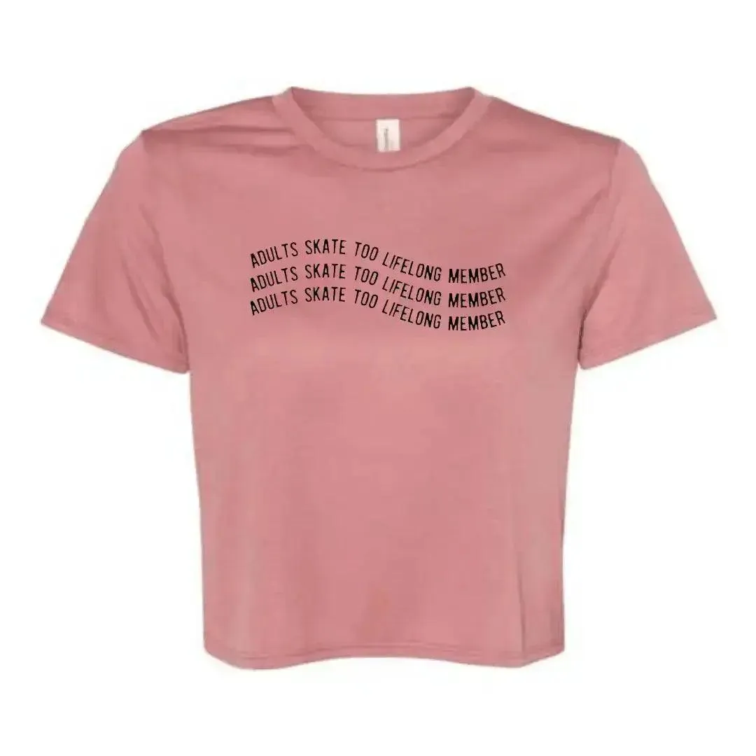 Lifelong Skater Women's Flowy Crop Tee