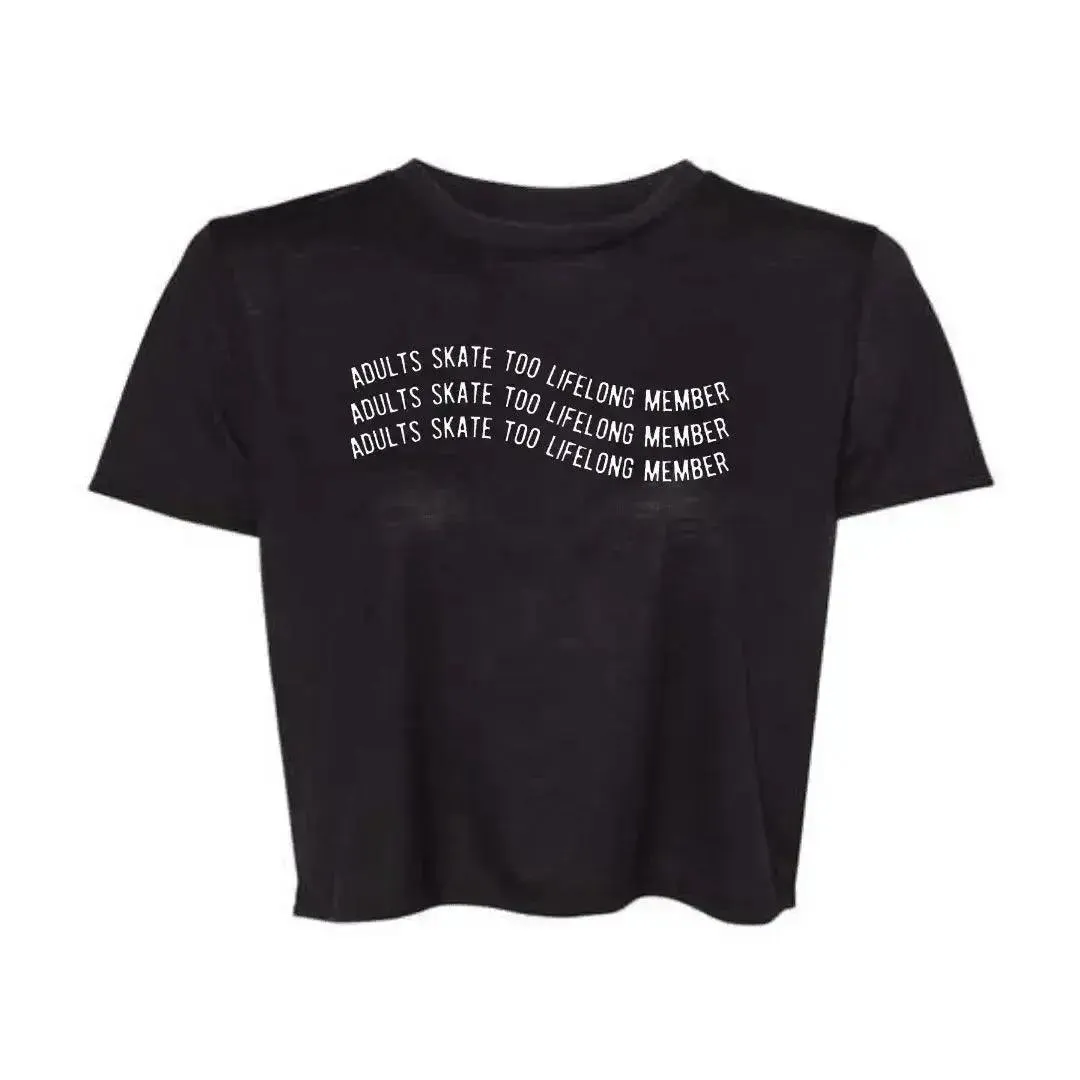 Lifelong Skater Women's Flowy Crop Tee