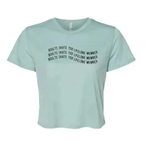 Lifelong Skater Women's Flowy Crop Tee