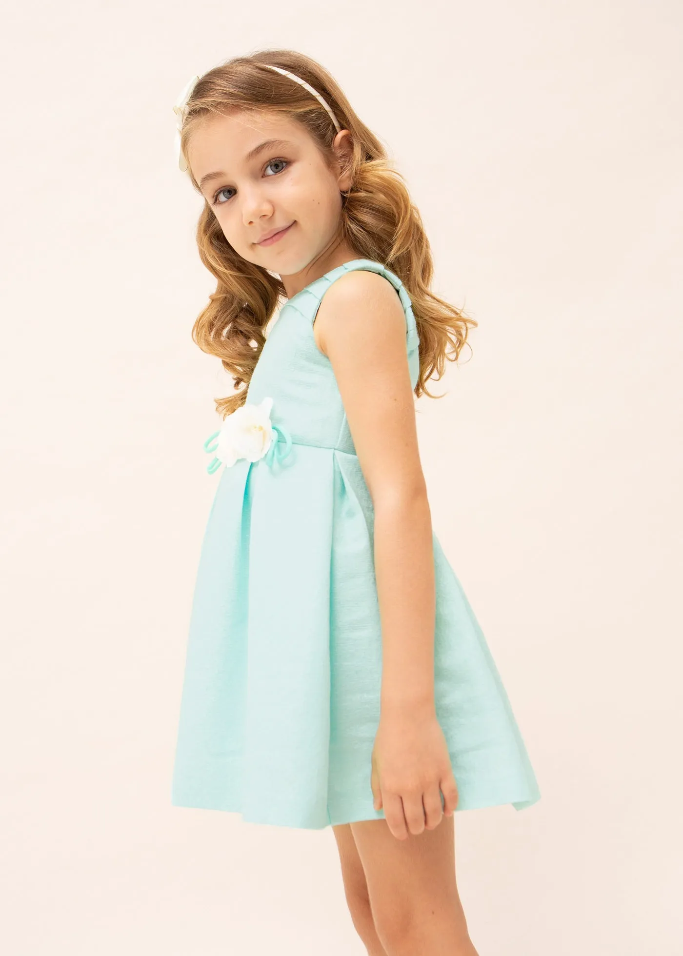 Mayoral Girl Ceremony Dress with a Flower