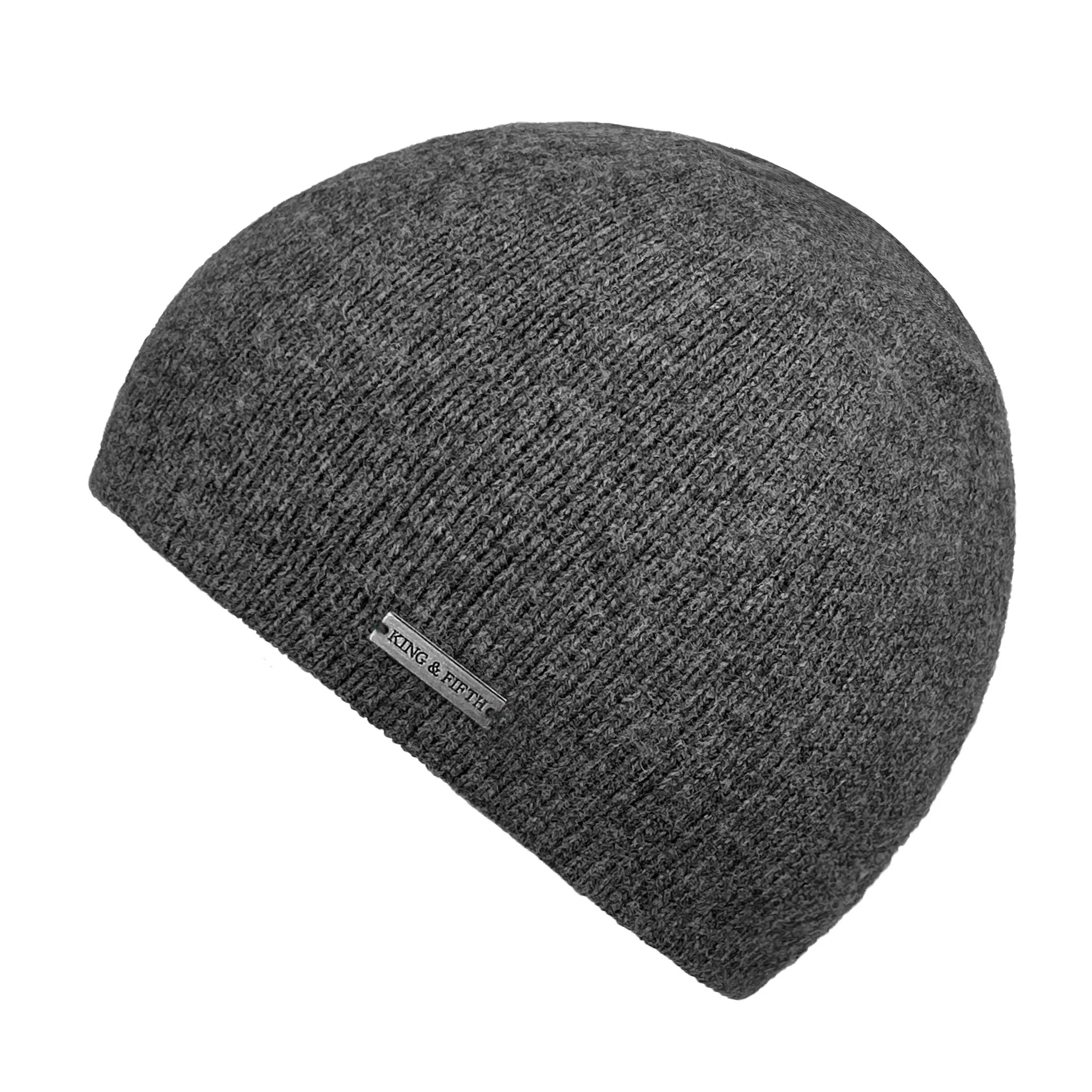 Mens Cashmere Blend Skull Cap Beanie - The Regal