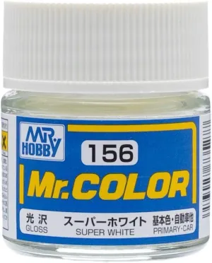 Mr. Hobby C156 Mr. Color Gloss Super White Lacquer Paint 10ml