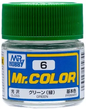 Mr. Hobby C6 Mr. Color Gloss Green Lacquer Paint 10ml