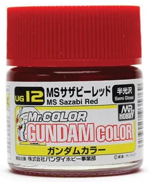 Mr. Hobby UG12 Gundam Color MS Sazabi Red Lacquer Paint 10ml