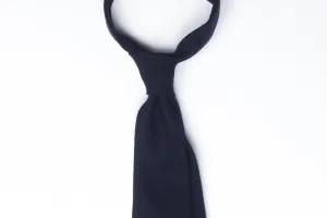 Navy Faint Herringbone