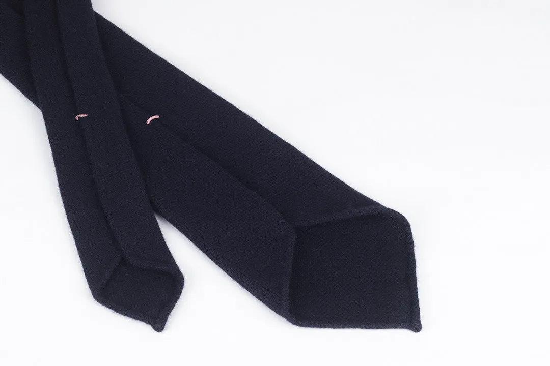 Navy Faint Herringbone