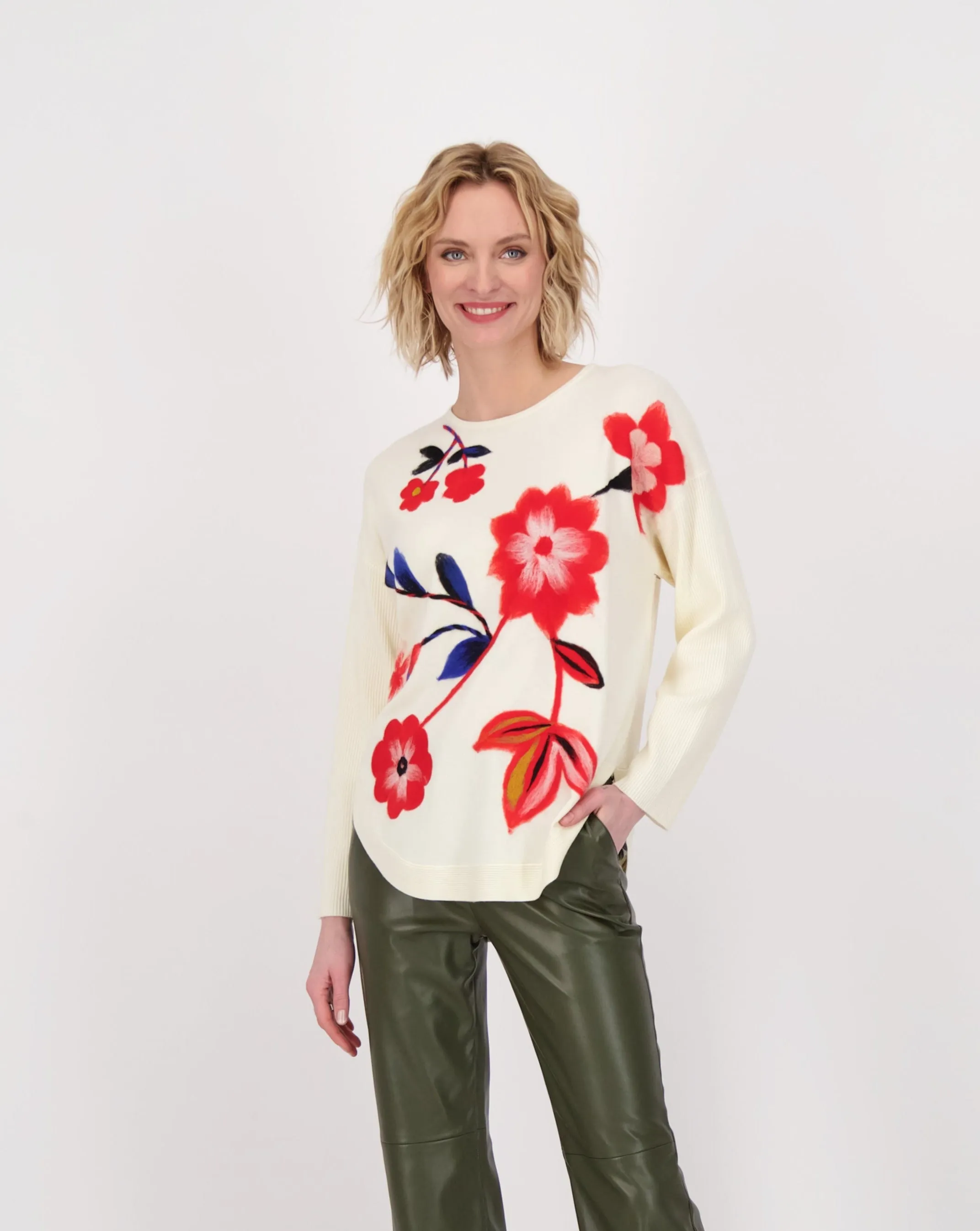 Needle Punch Flora Sweater
