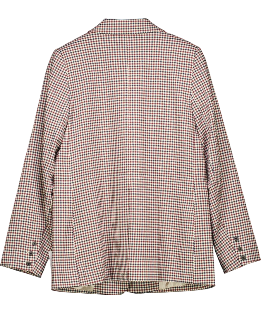 Nobody's Child Beige Heritage Check Blazer UK 8