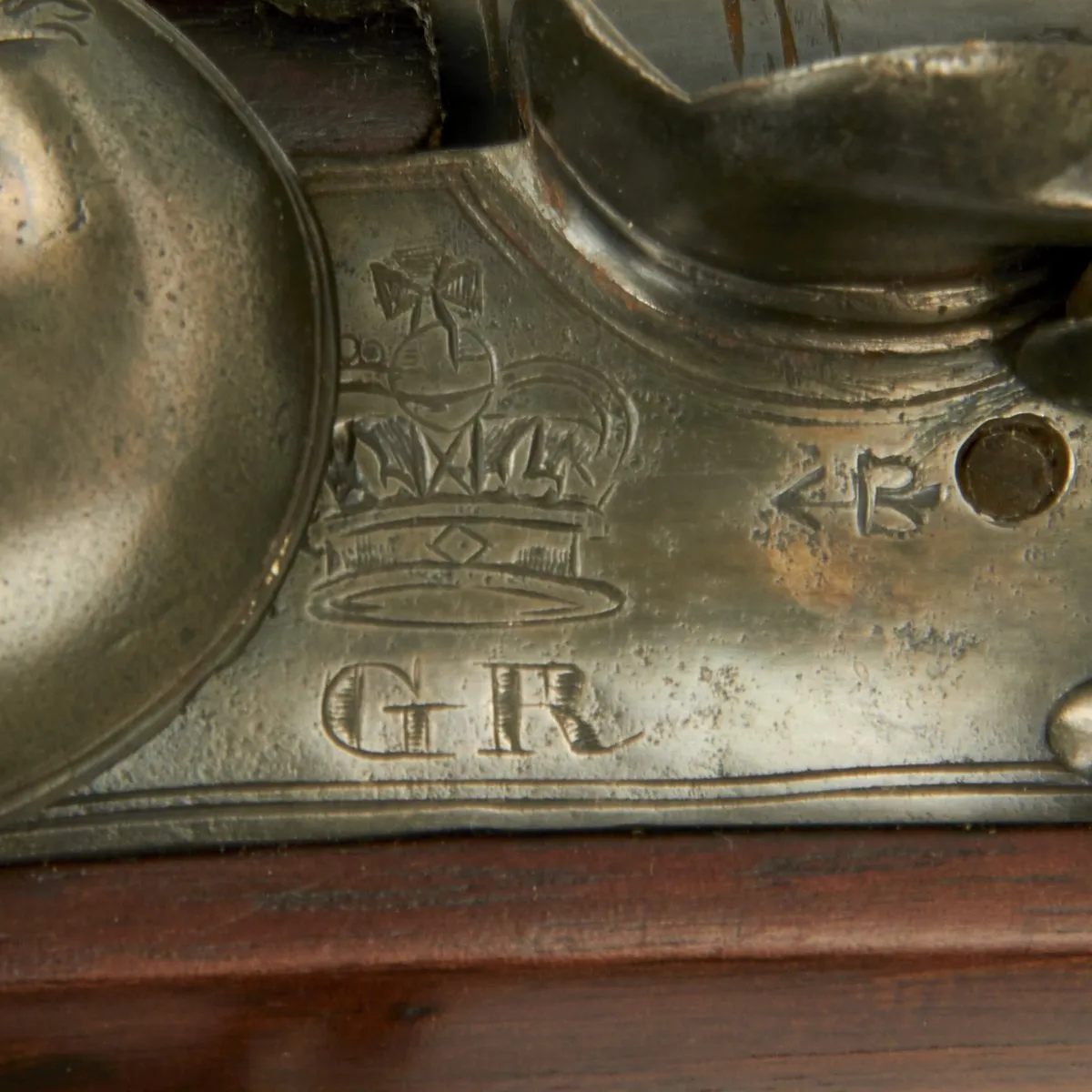 Original American Revolutionary War Captured British Short Land Pattern Brown Bess Flintlock Musket