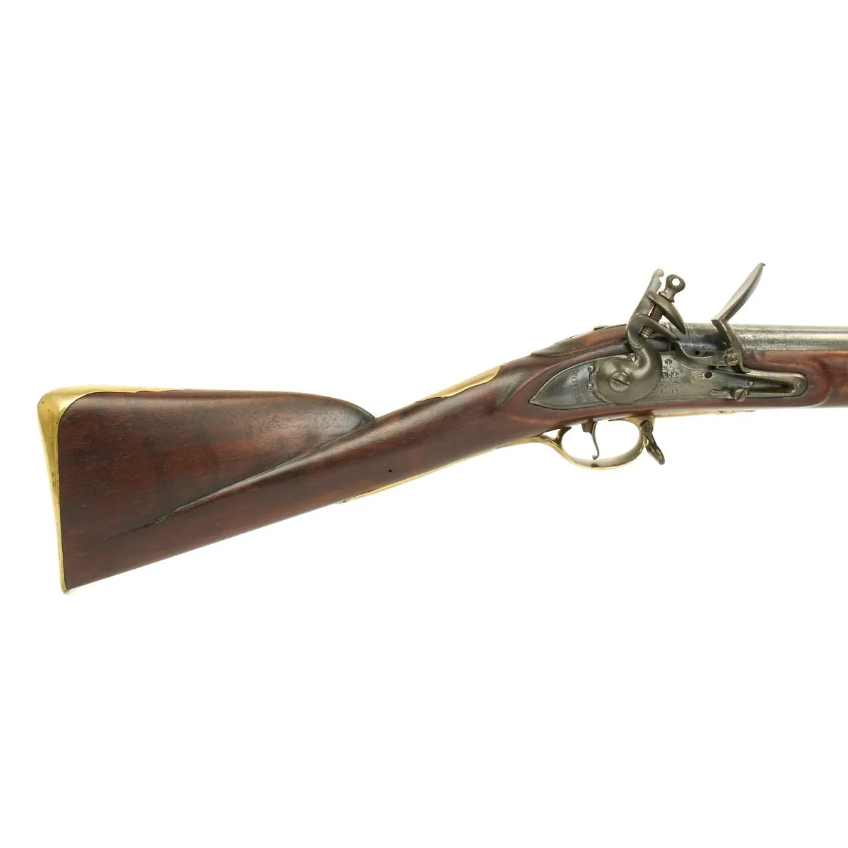 Original American Revolutionary War Captured British Short Land Pattern Brown Bess Flintlock Musket