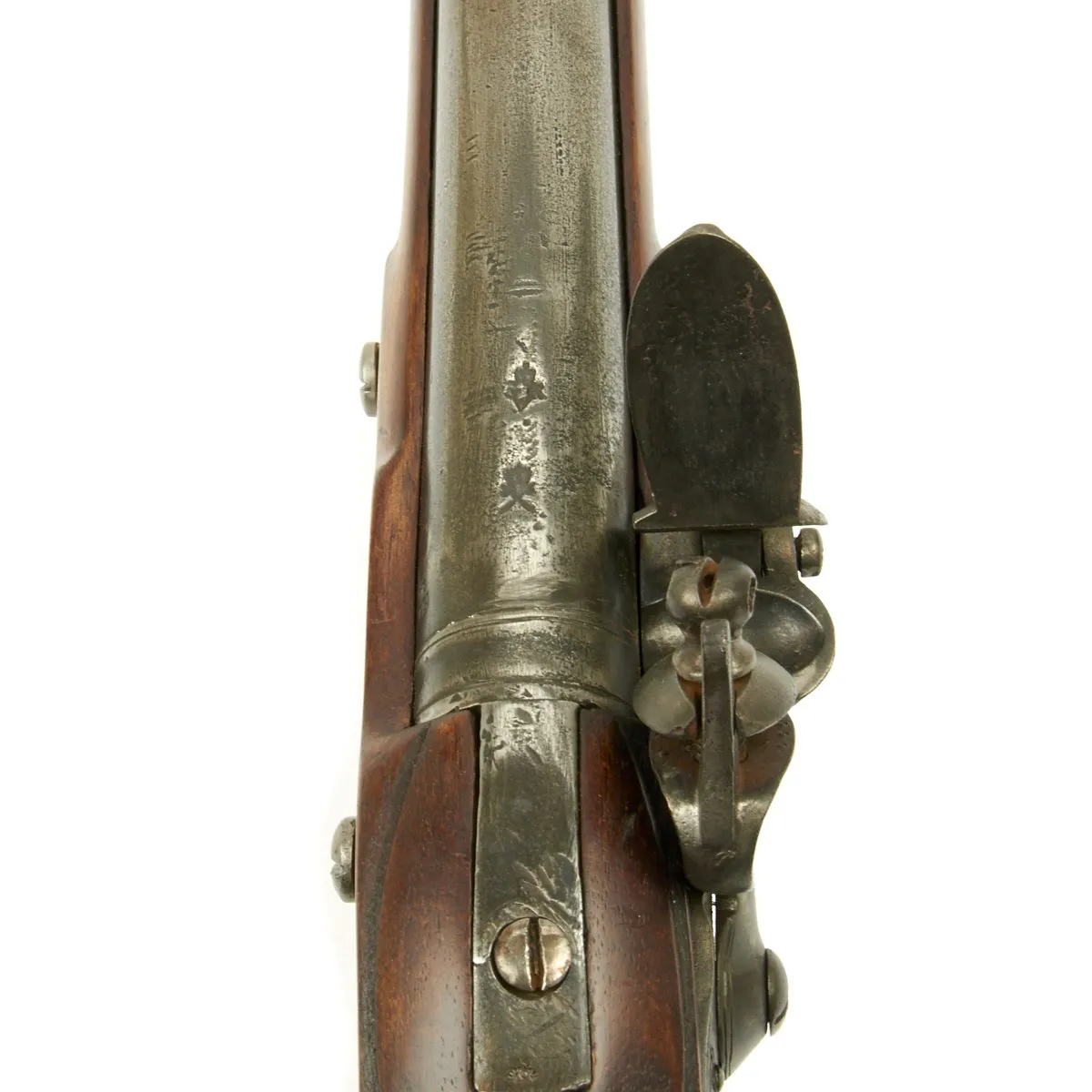 Original American Revolutionary War Captured British Short Land Pattern Brown Bess Flintlock Musket