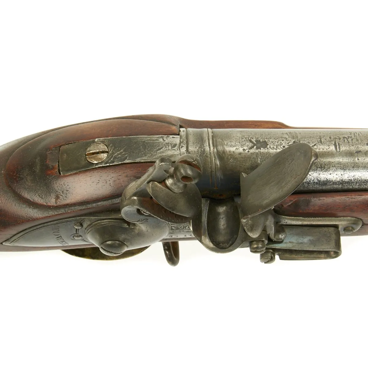 Original American Revolutionary War Captured British Short Land Pattern Brown Bess Flintlock Musket