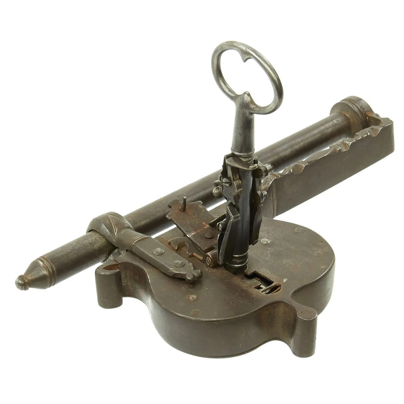 Original German 18th Century City of Nuremberg Jailer's Key Gun with Lock