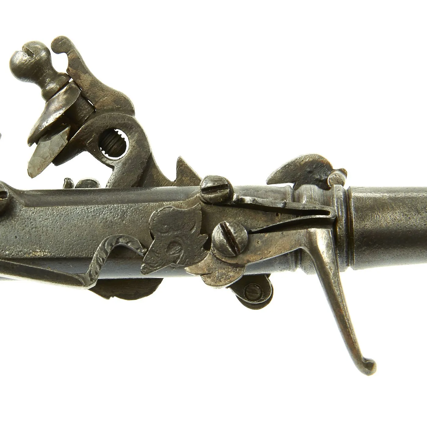 Original German 18th Century City of Nuremberg Jailer's Key Gun with Lock